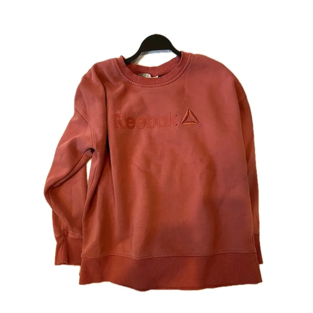 Reebok Red Burgundy Pullover Crew Mens L
